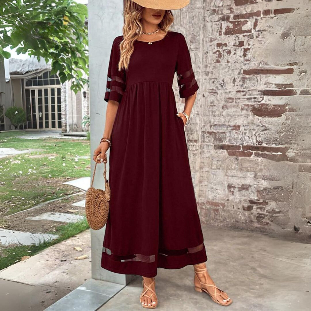 Alana – Vestido midi de corte favorecedor