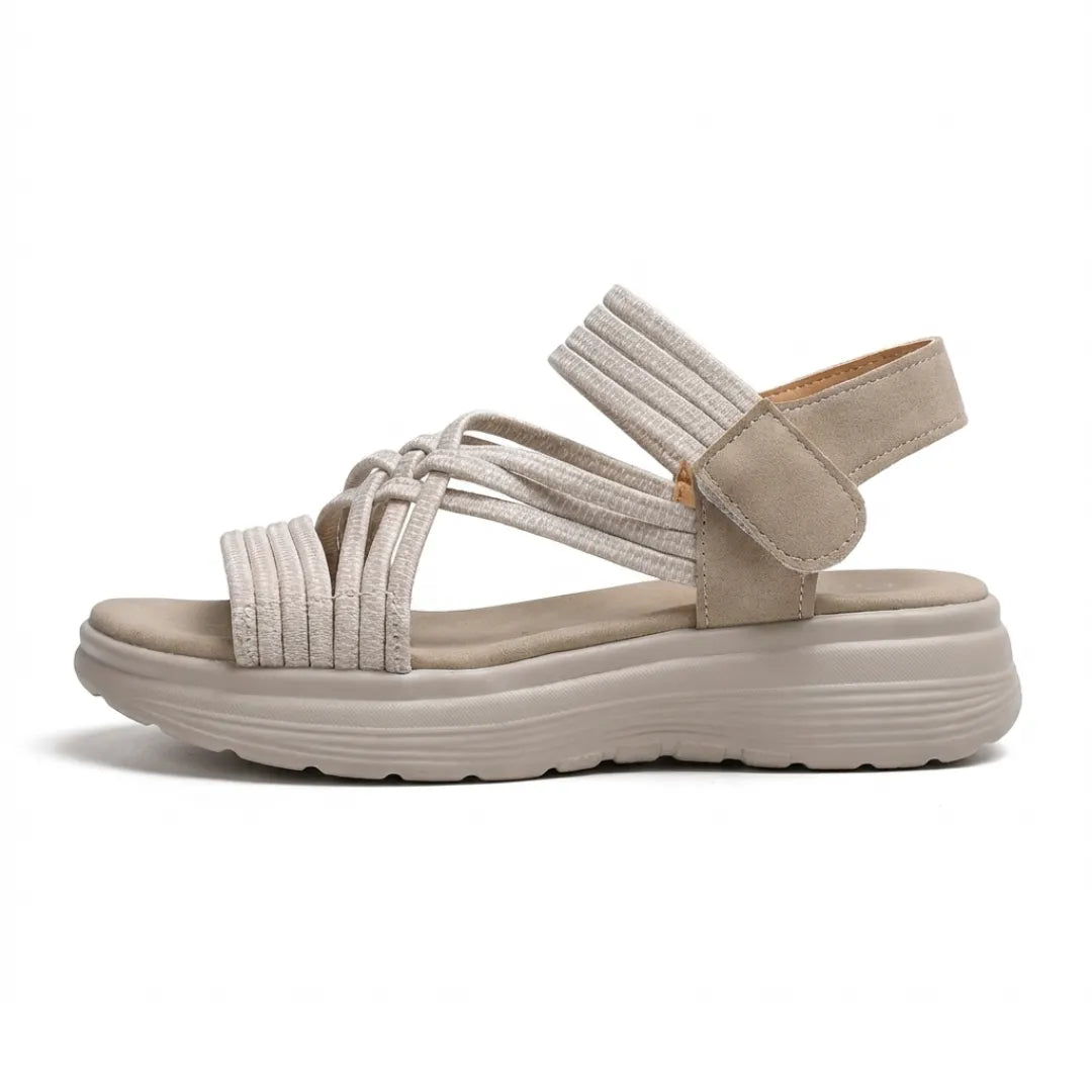 Ainara sandalias cómodas para mujer - ortopédicas con velcro