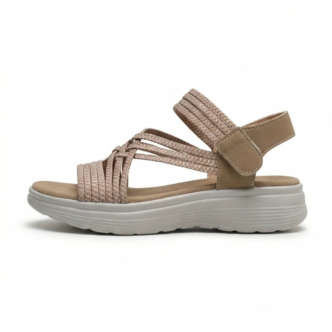 Ainara sandalias cómodas para mujer - ortopédicas con velcro