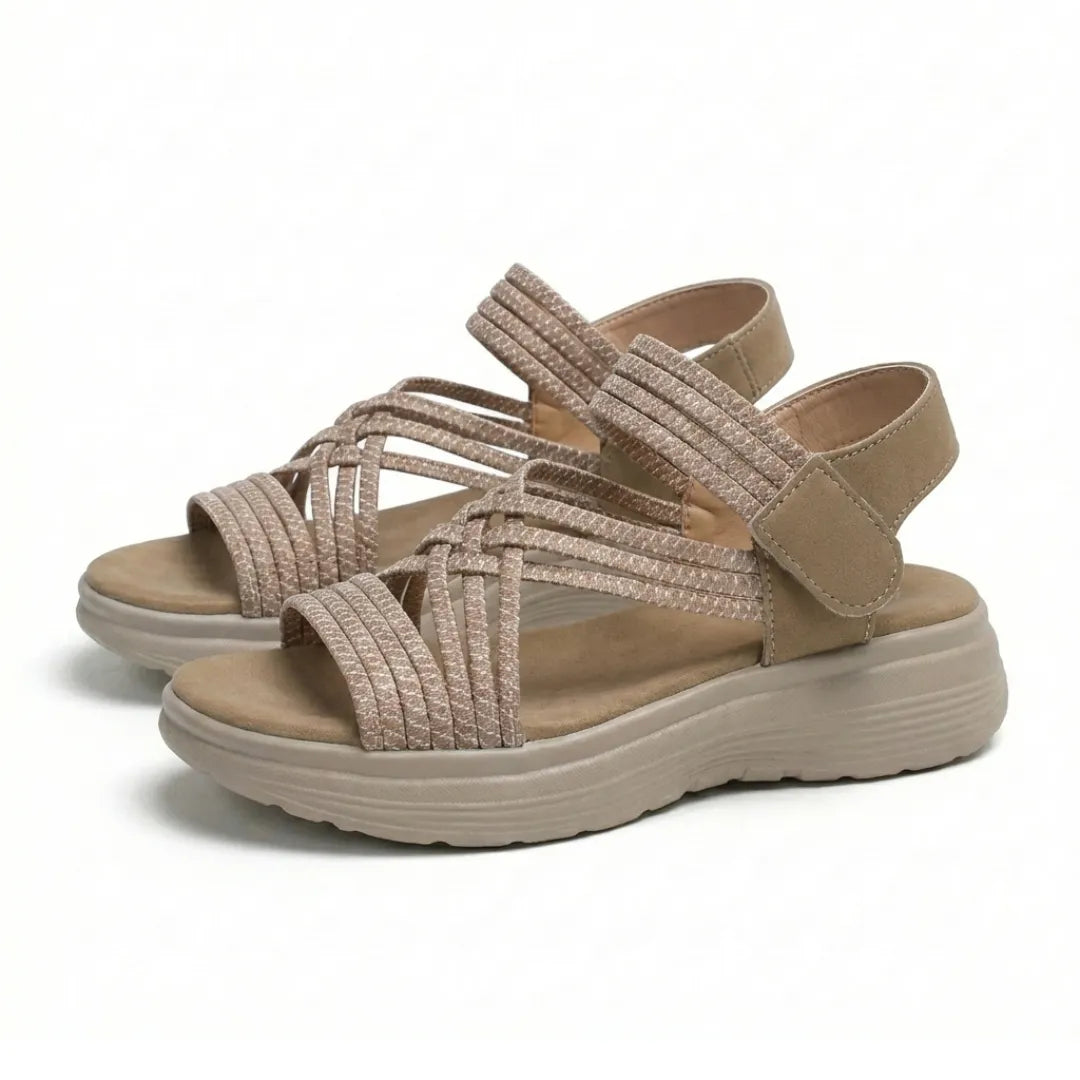 Ainara sandalias cómodas para mujer - ortopédicas con velcro