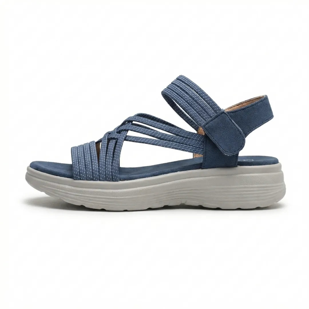 Ainara sandalias cómodas para mujer - ortopédicas con velcro