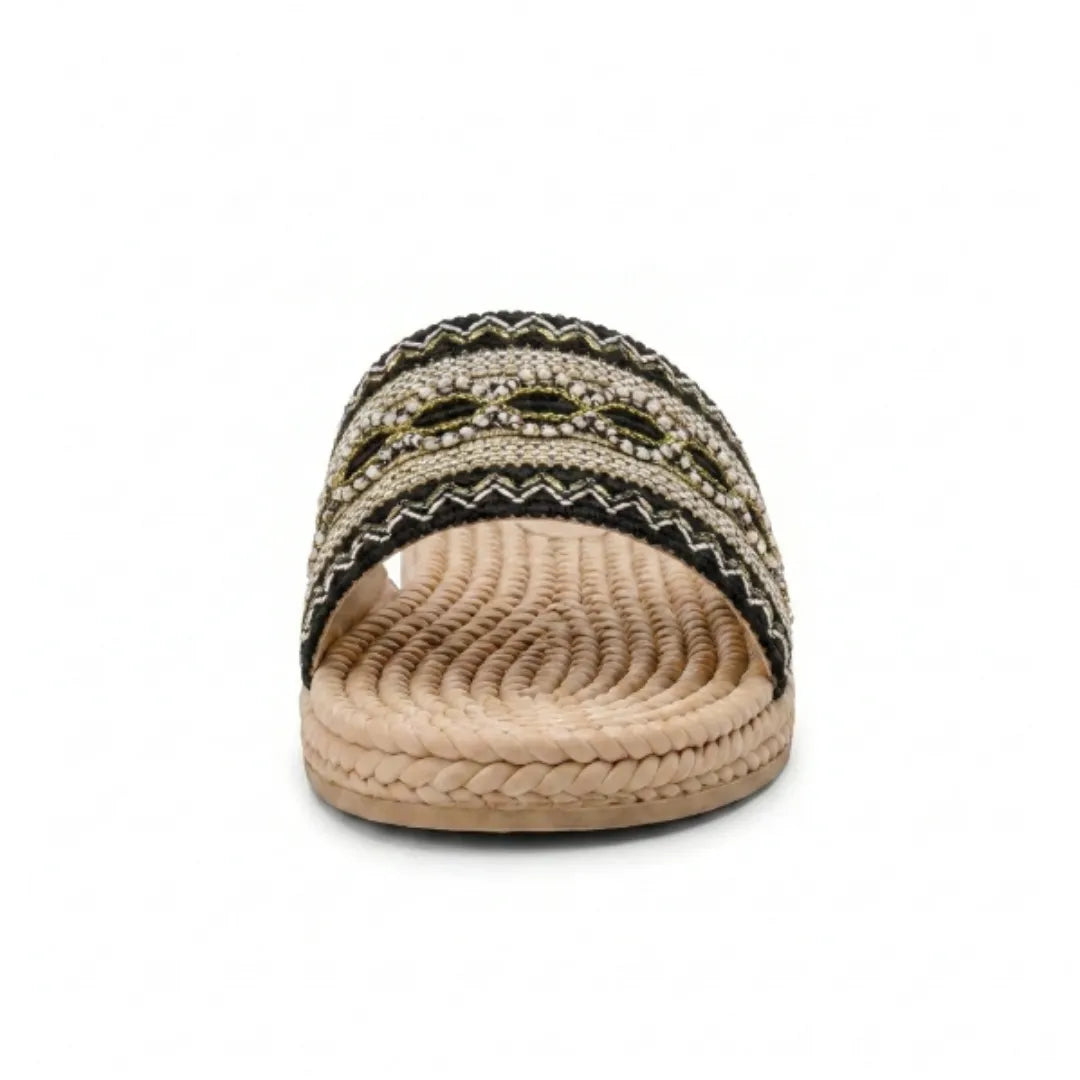 Amparo Chanclas de Pala Mujer - Bordado con Estilo Bohemio