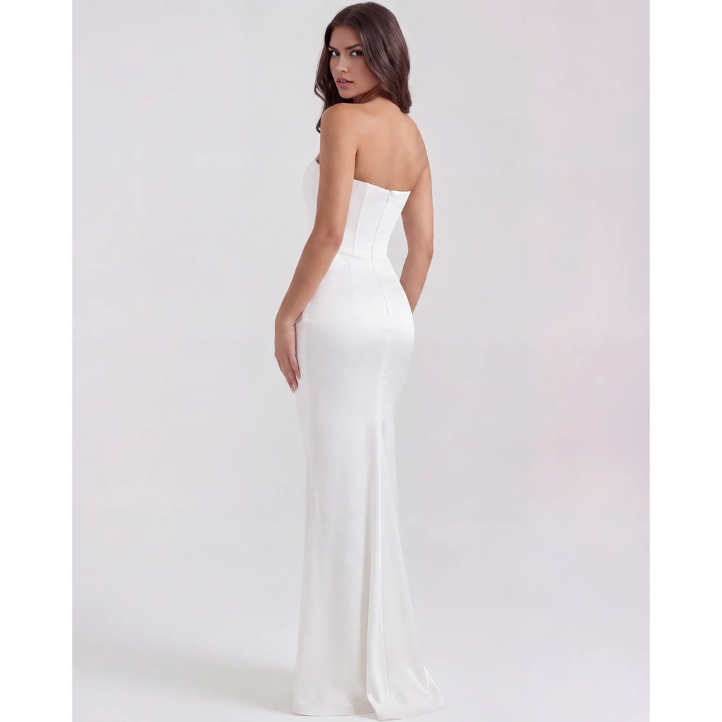 Velth | Vestido con corsé sin tirantes esculpido