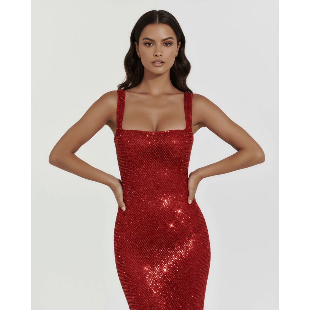 Velth| Vestido Brillante Con Pedrería