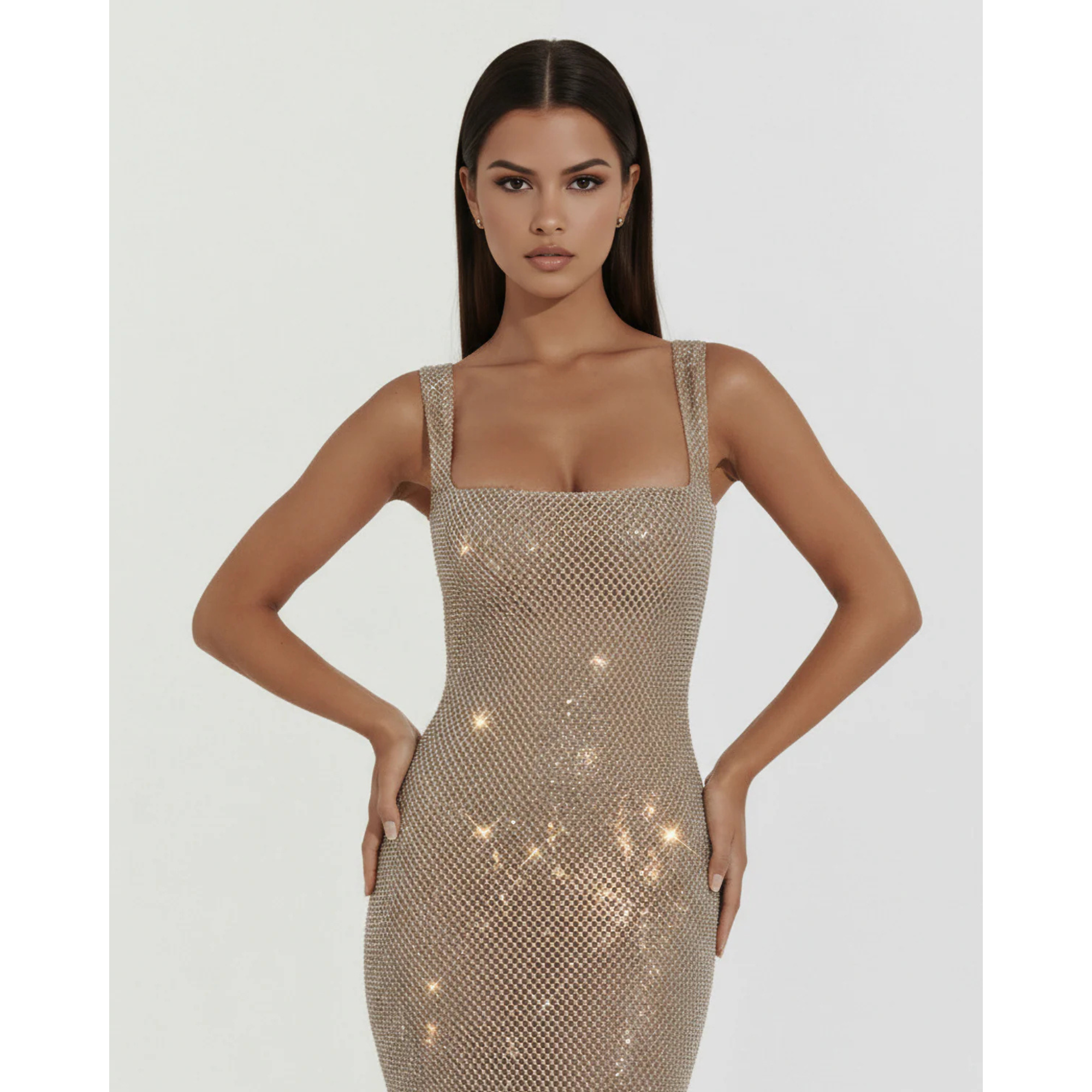 Velth| Vestido Brillante Con Pedrería