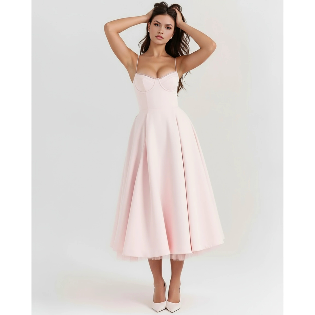 Velth| Vestido midi romántico de verano