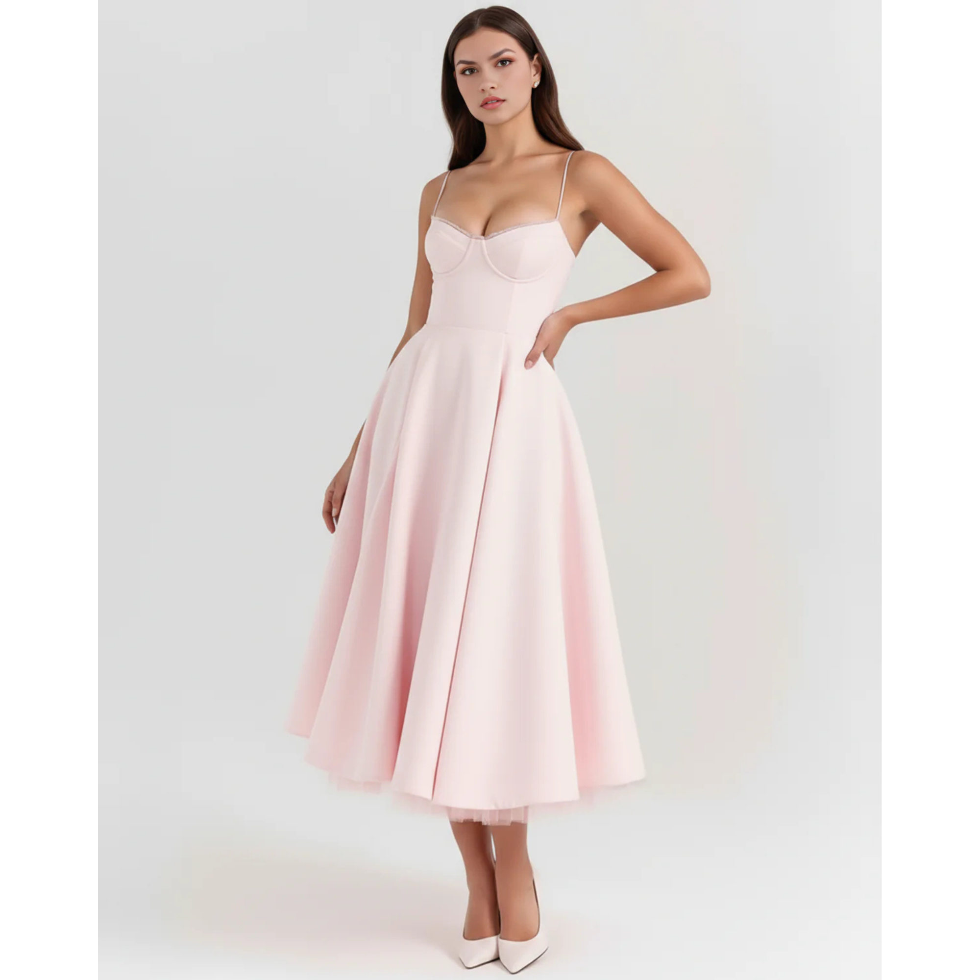 Velth| Vestido midi romántico de verano