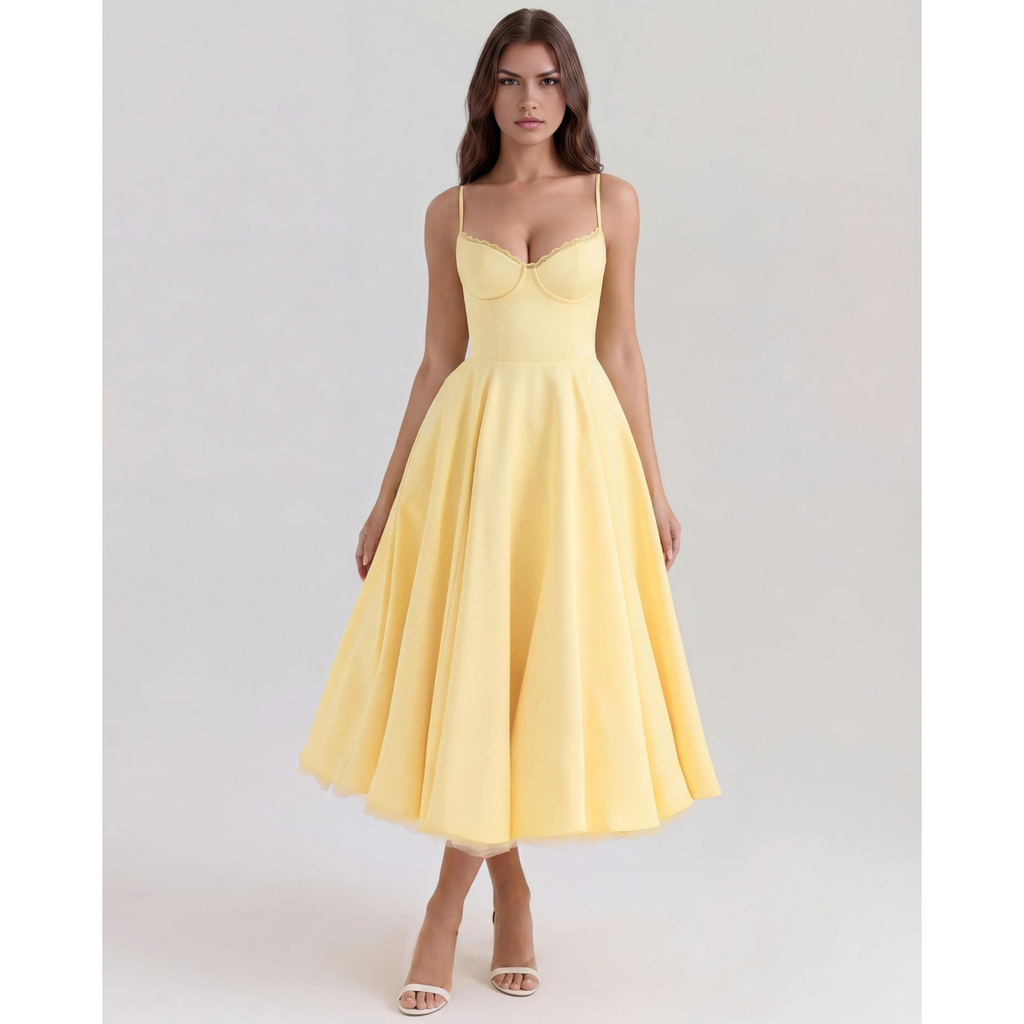 Velth| Vestido midi romántico de verano
