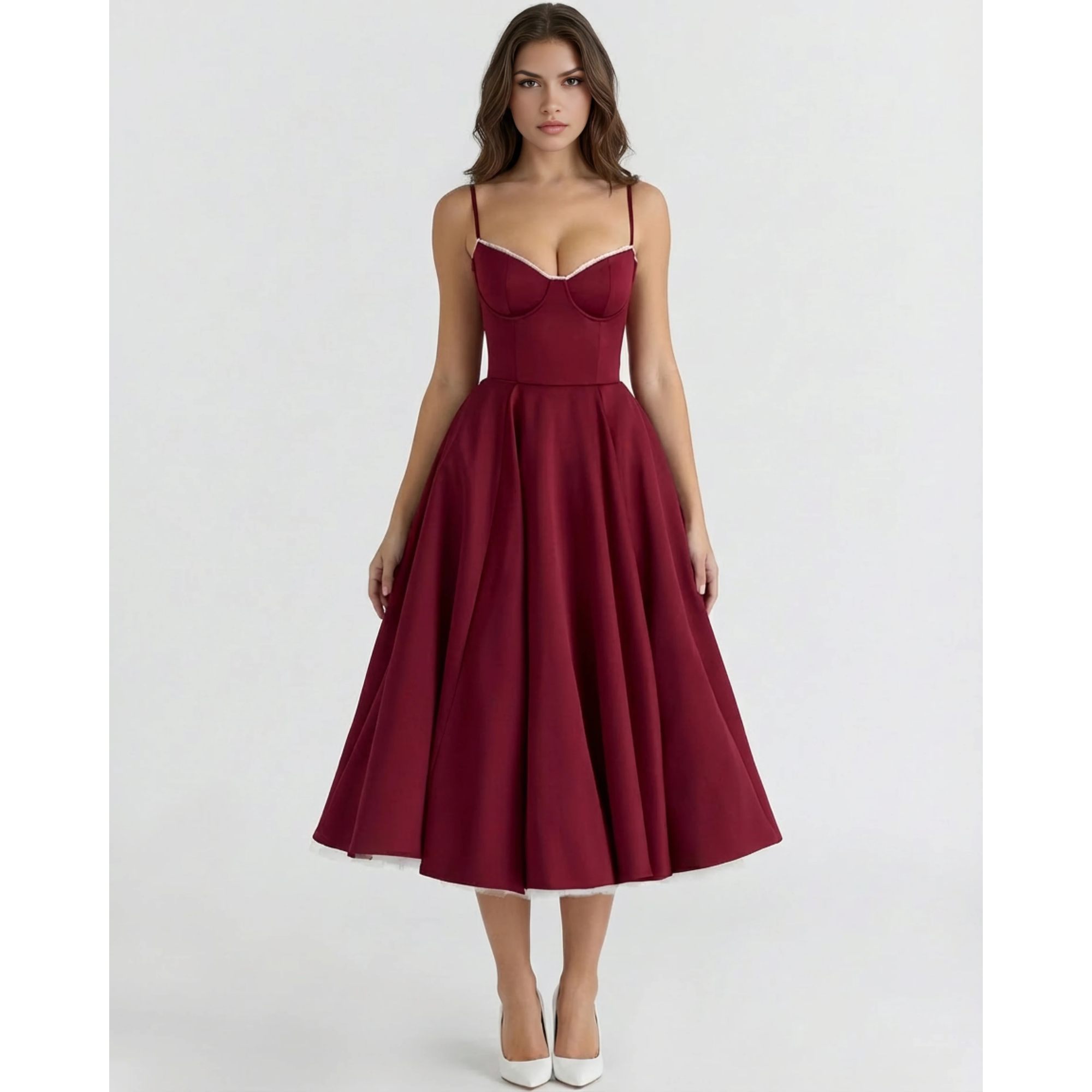 Velth| Vestido midi romántico de verano