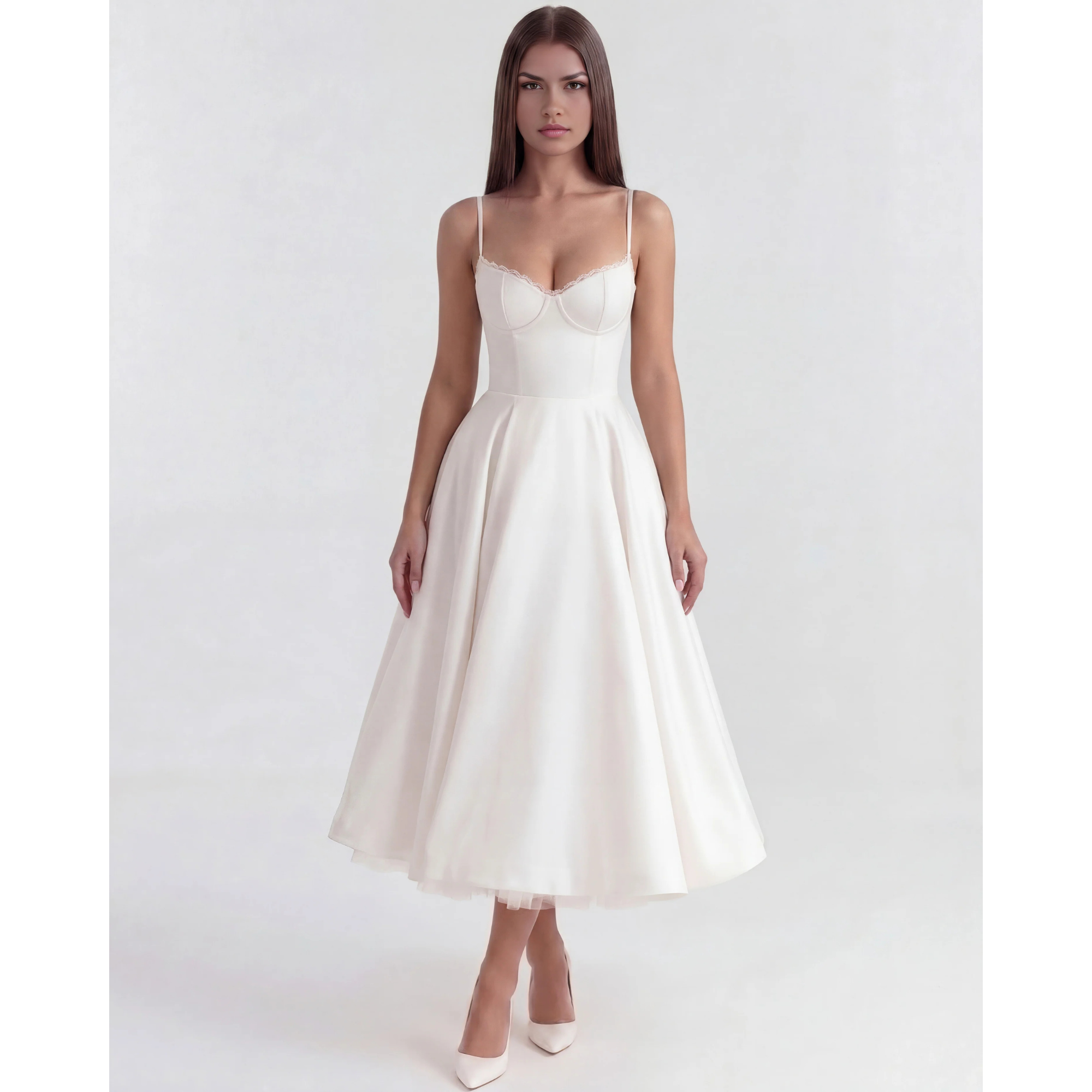 Velth| Vestido midi romántico de verano