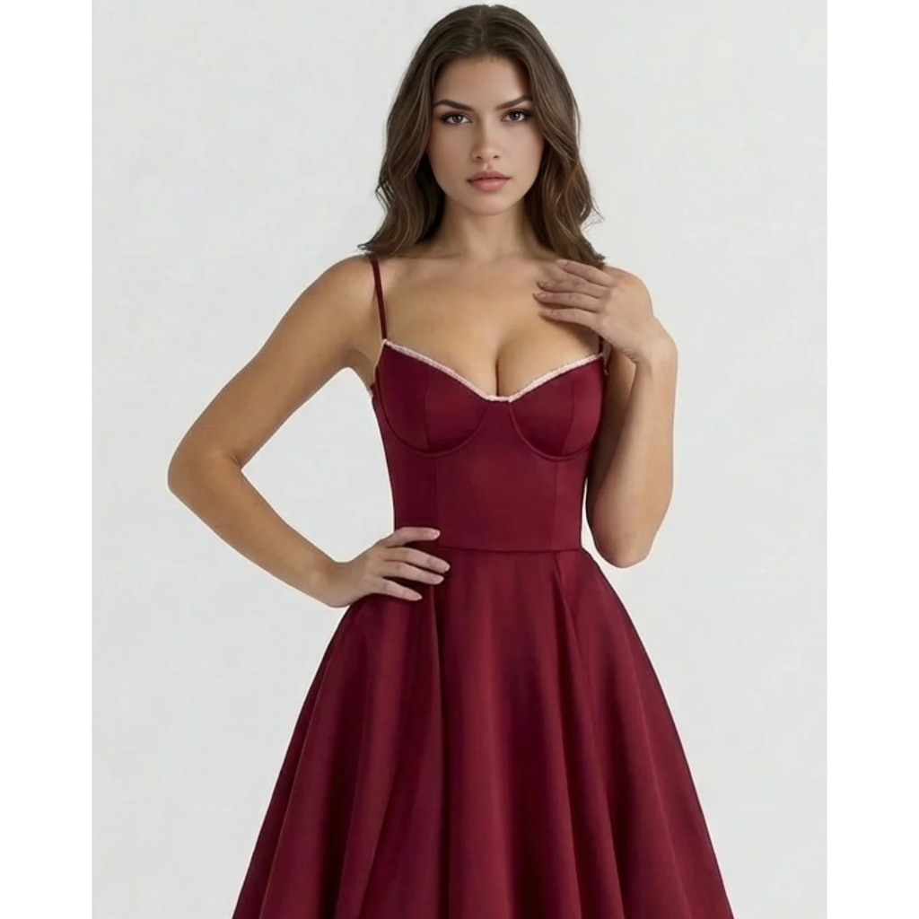 Velth| Vestido midi romántico de verano