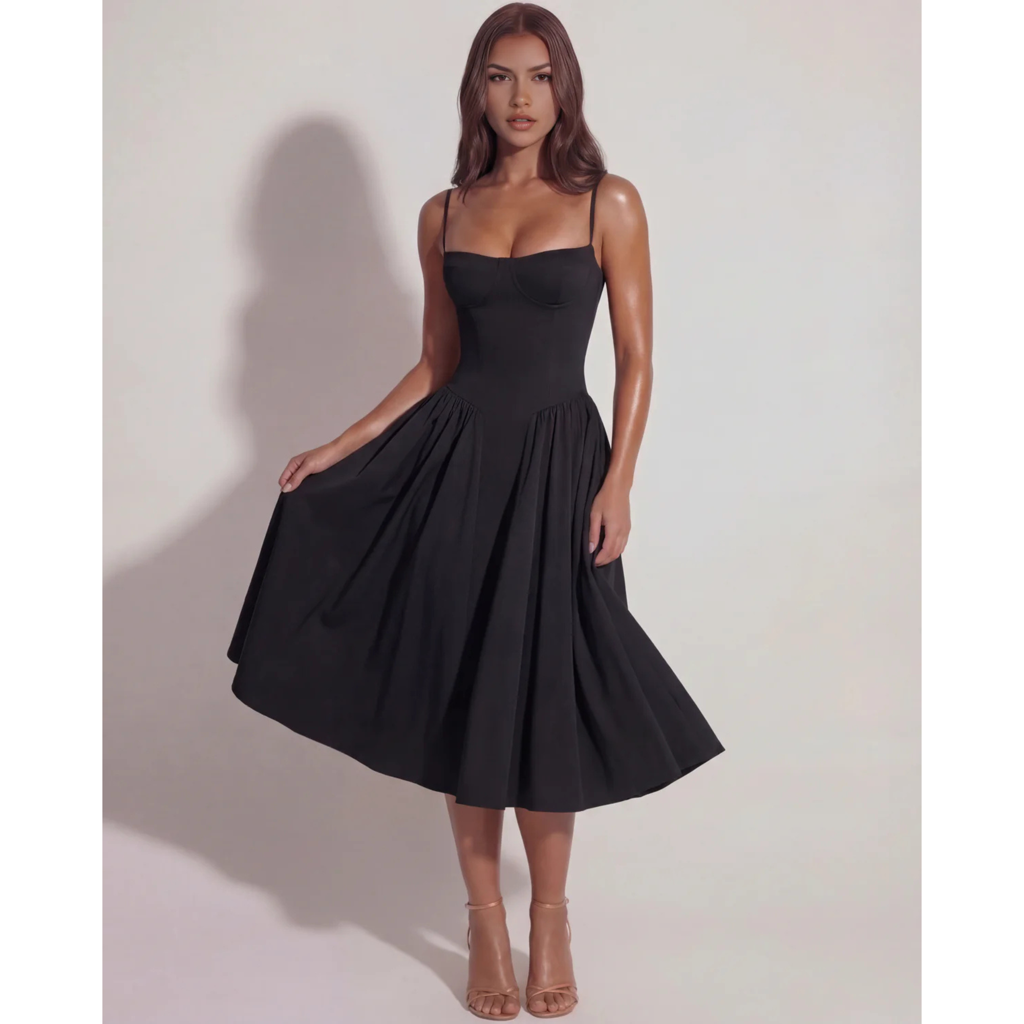 Velth | Vestido Midi Corsé