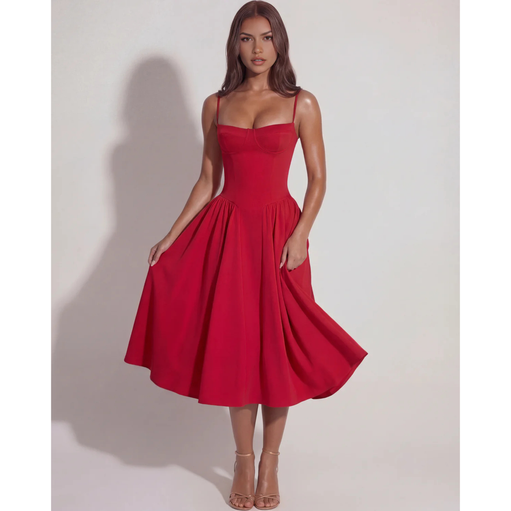 Velth | Vestido Midi Corsé