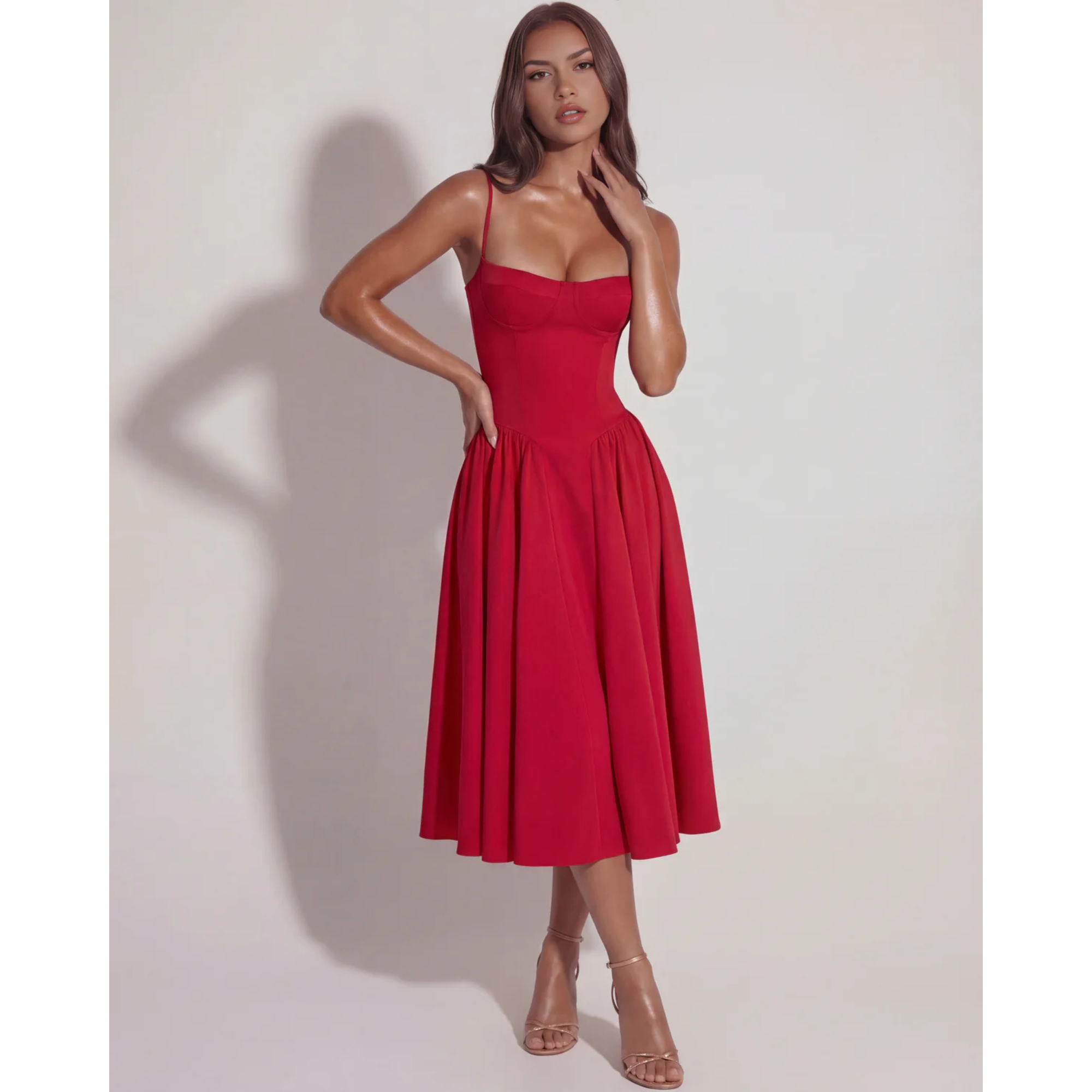 Velth | Vestido Midi Corsé