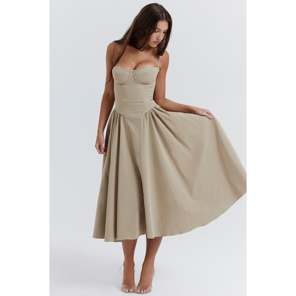 Velth | Vestido Midi Corsé