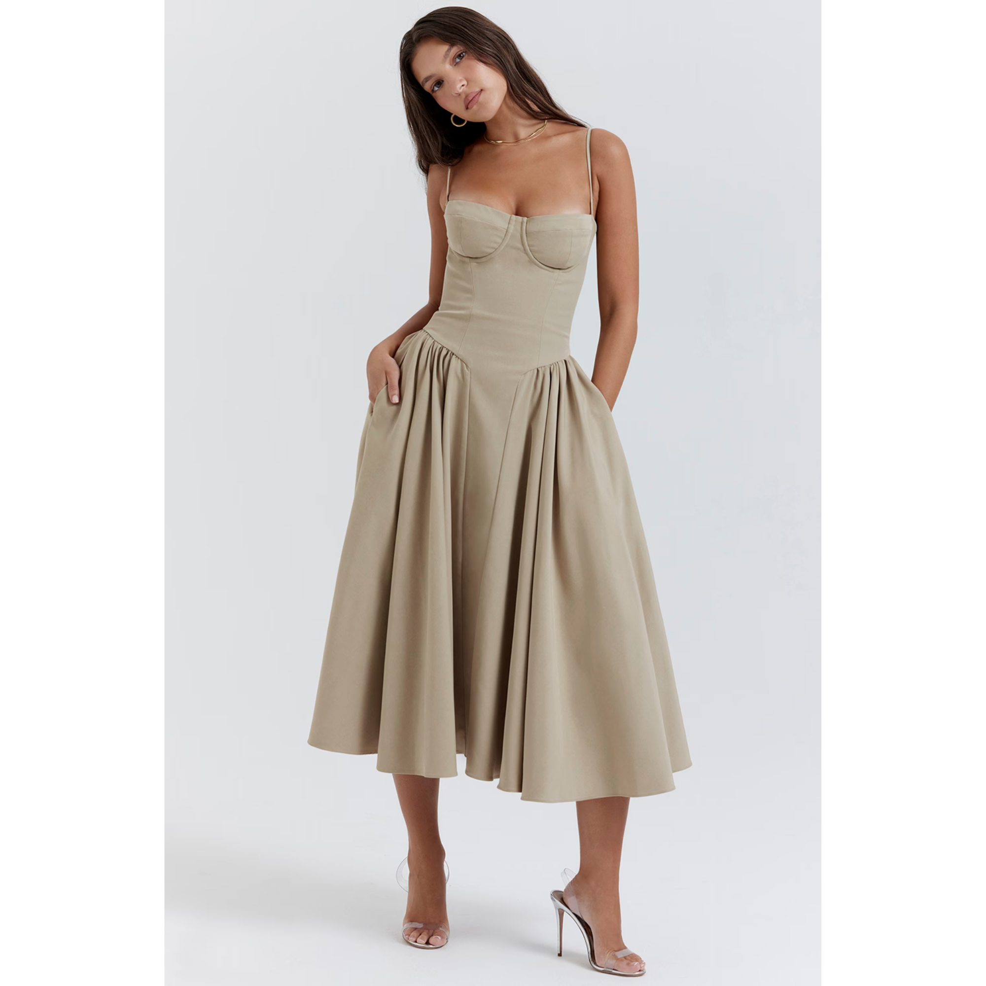 Velth | Vestido Midi Corsé