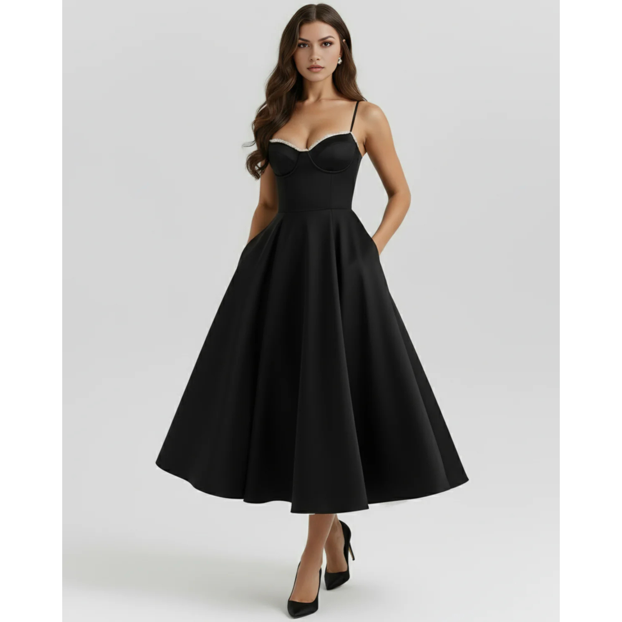 Velth| Vestido midi romántico de verano