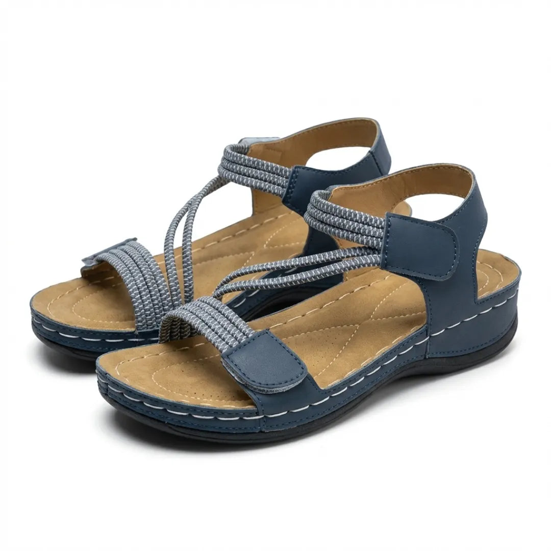Eva Sandalias Mujer Cómodas - Tiras Ajustables Con Velcro