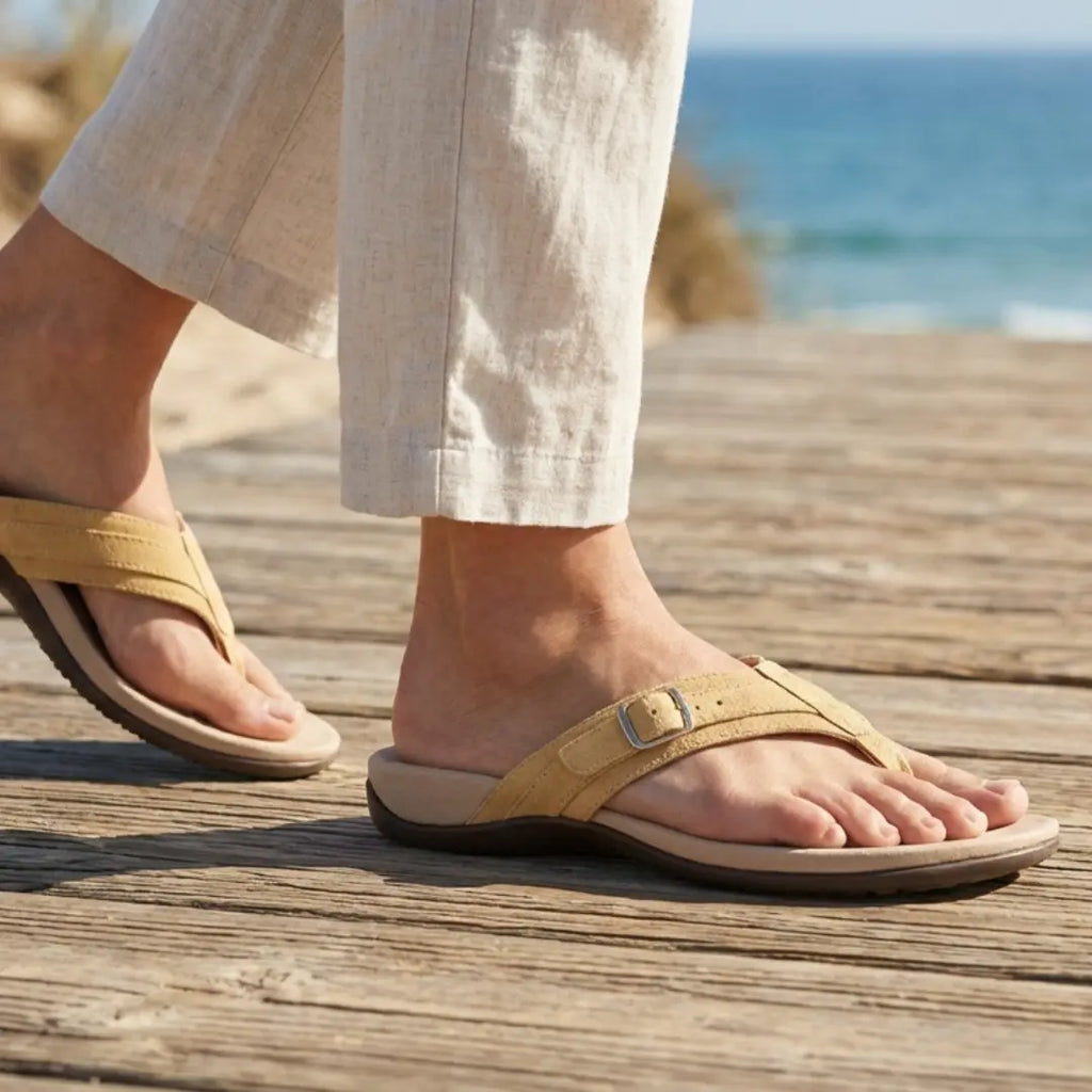 Ivet Chanclas ligeras para mujer con plantilla cómoda