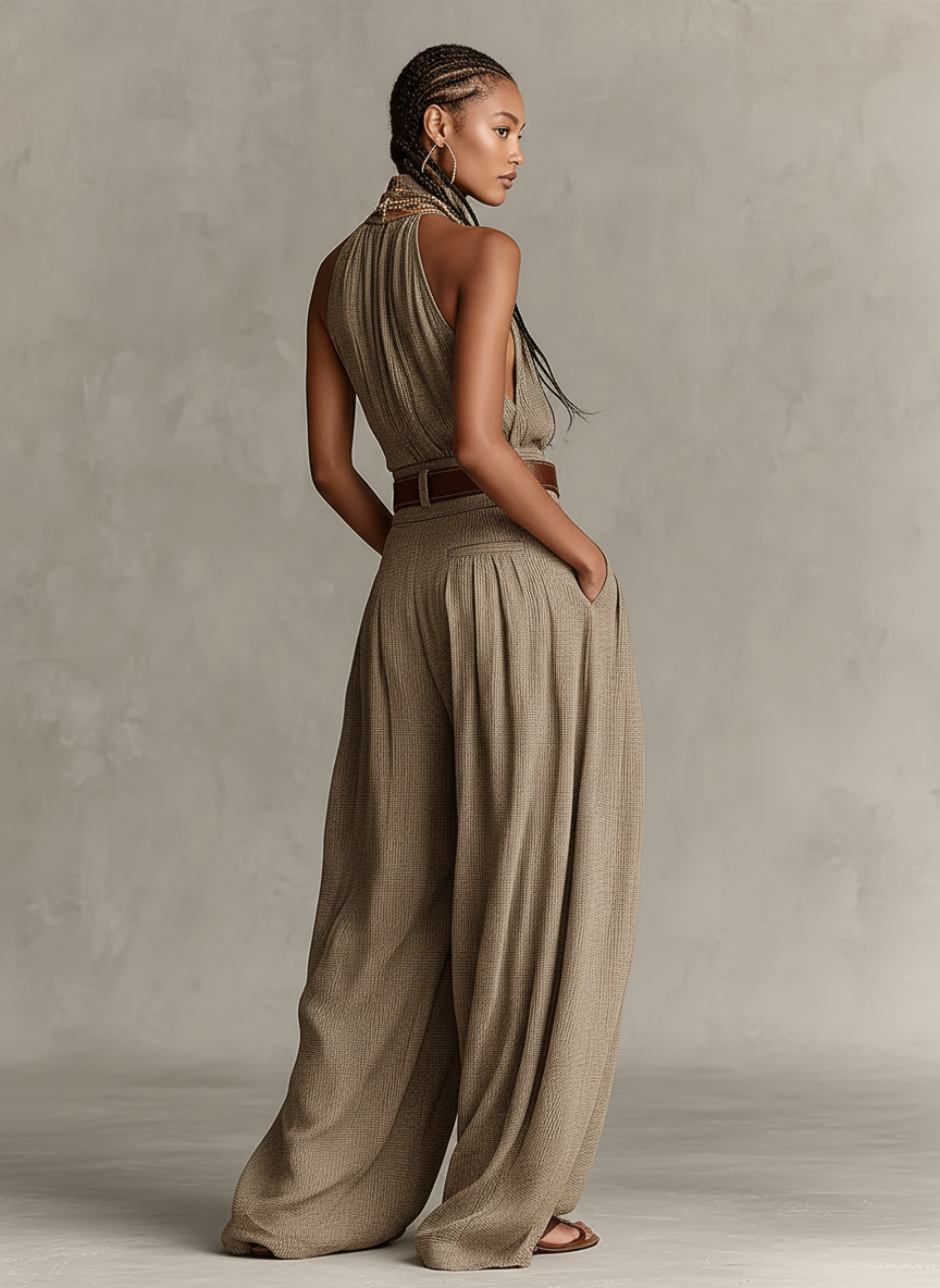 Élise - Mono halter color topo
