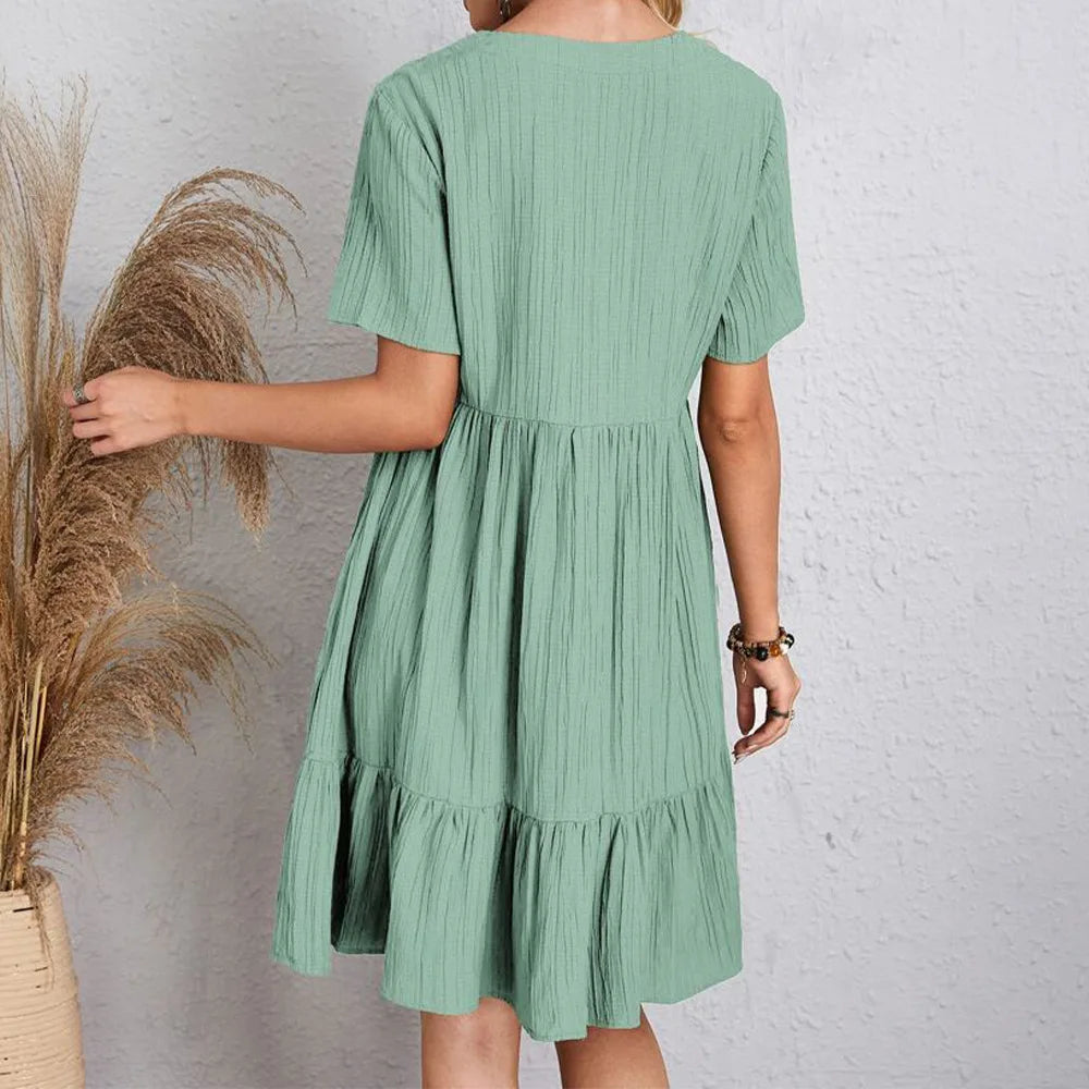 Rosa – Vestido bohemio de verano