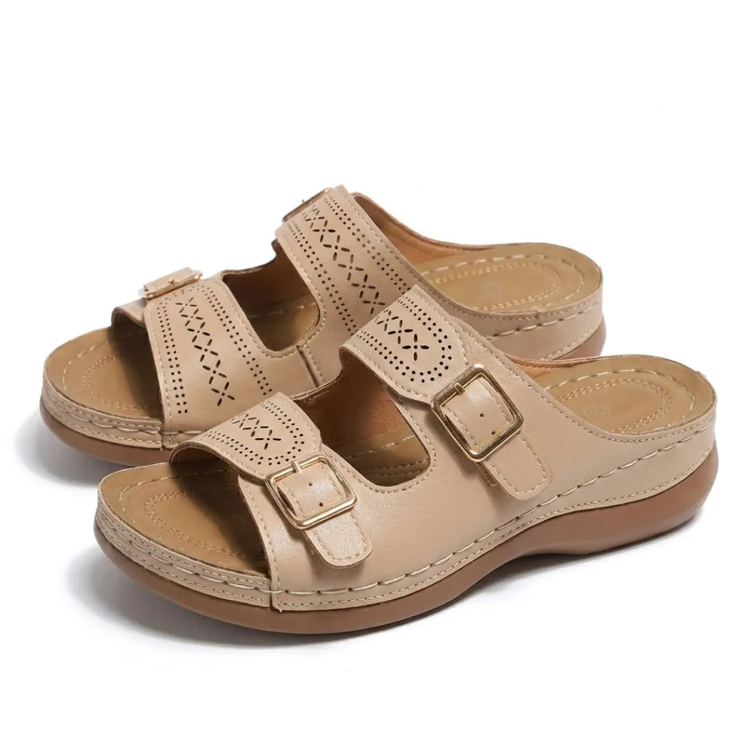 Alba - Sandalias Ortopédicas de Cuña para mujer