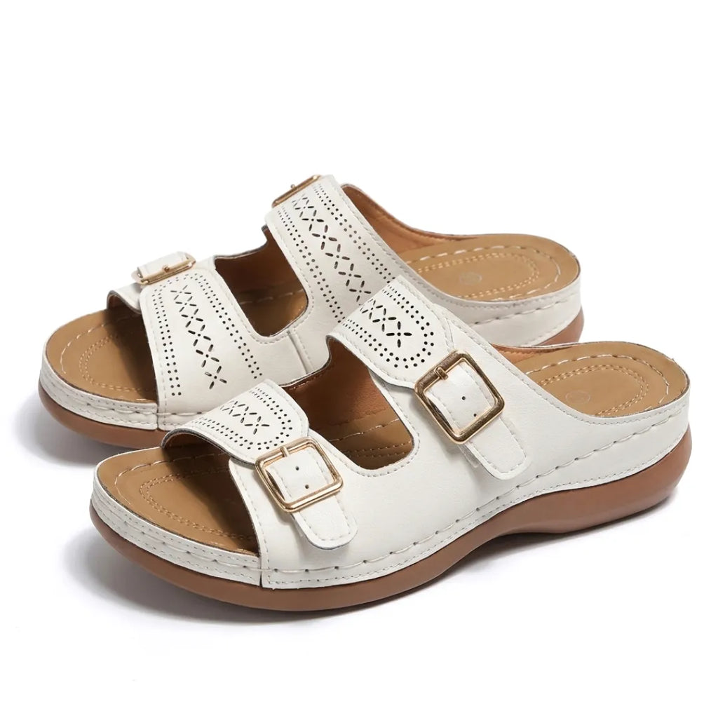 Alba - Sandalias Ortopédicas de Cuña para mujer