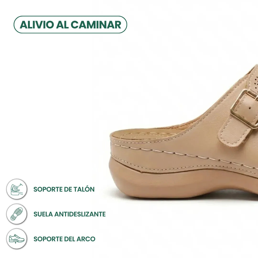 Alba - Sandalias Ortopédicas de Cuña para mujer
