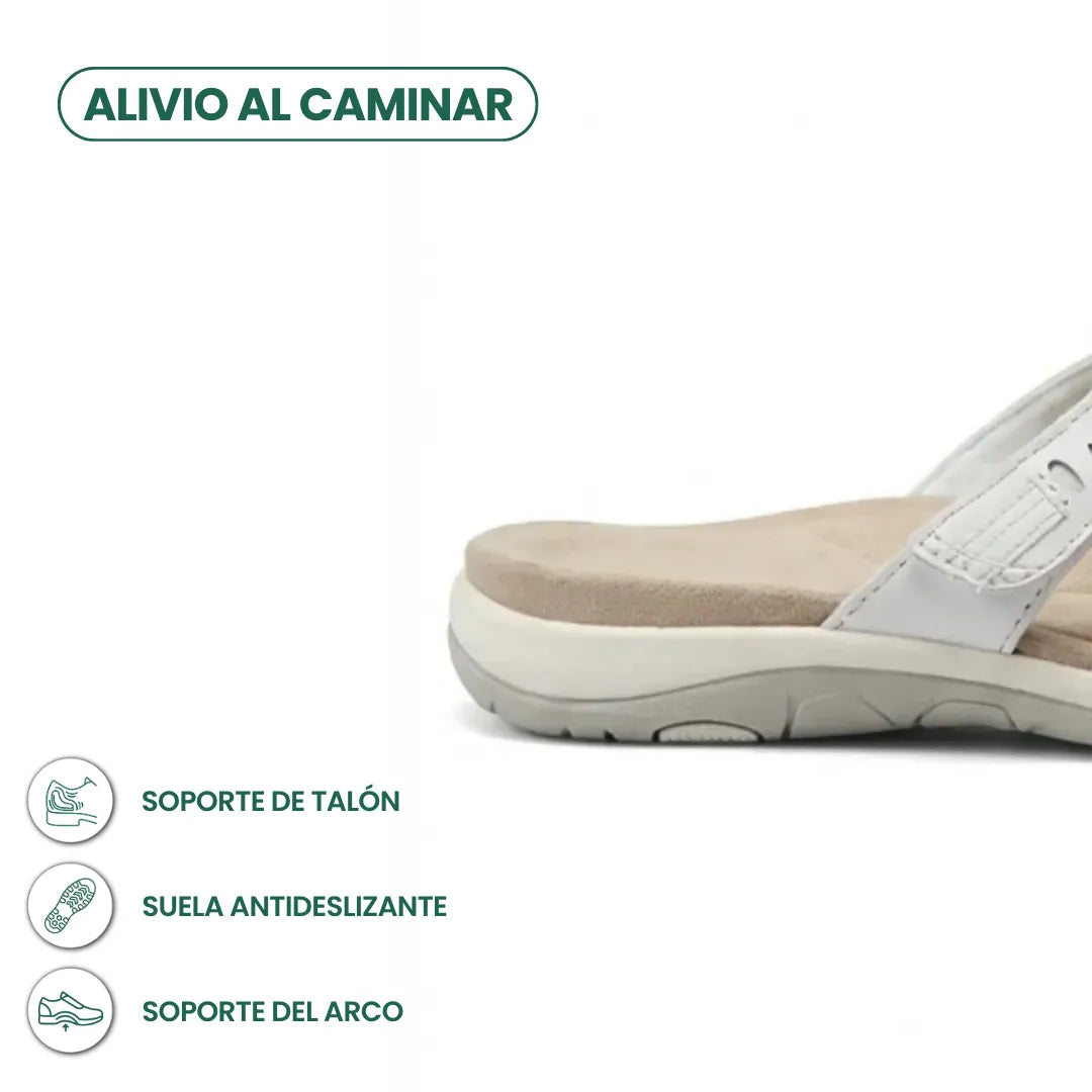 Silvia Sandalias Ortopédicas Mujer - Cómodas con Soporte y Velcro