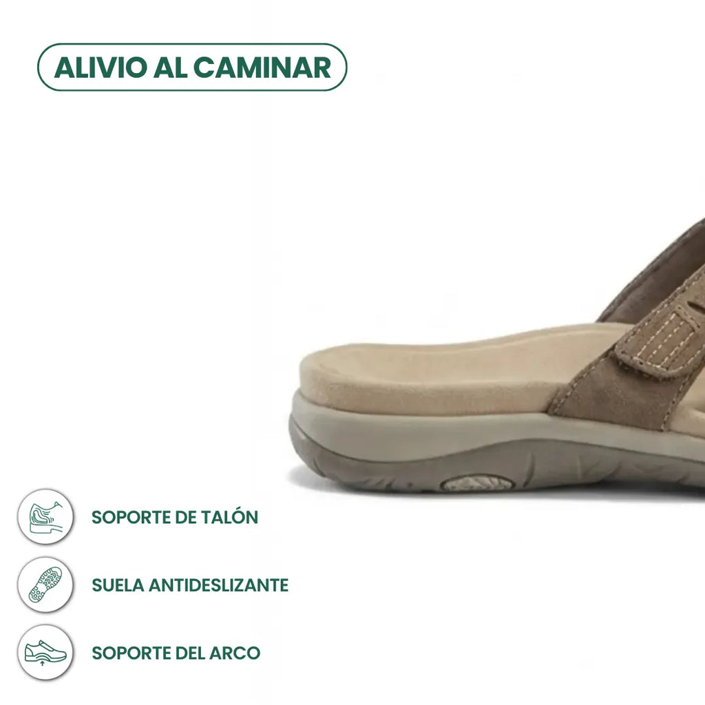 Silvia Sandalias Ortopédicas Mujer - Cómodas con Soporte y Velcro