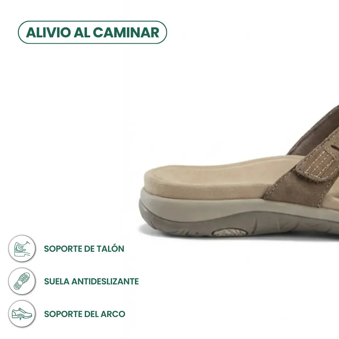Silvia Sandalias Ortopédicas Mujer - Cómodas con Soporte y Velcro