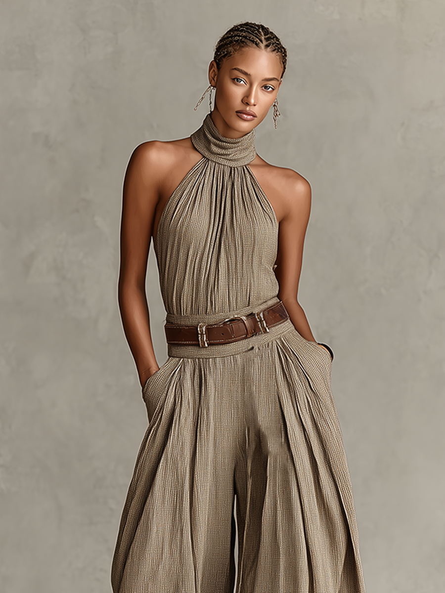 Élise - Mono halter color topo